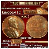 ***Major Highlight*** 1955/1955 DDO Lincoln Cent N