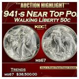 ***Major Highlight*** 1941-s Walking Liberty Half