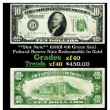 **Star Note** 1928B $10 Green Seal Federal Reseve