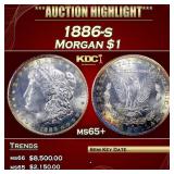 ***Major Highlight*** 1886-s Morgan Dollar $1 ms65