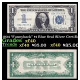 1934 "Funnyback" $1 Blue Seal Silver Certificate G