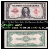 1923 $1 Red Seal United States Note Grades Select
