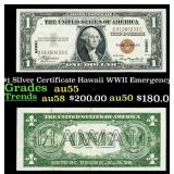 1935A $1 Silver Certificate Hawaii WWII Emergency