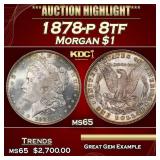 ***Major Highlight*** 1878-p 8tf Morgan Dollar $1