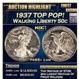 ***Major Highlight*** 1937 Proof Walking Liberty H