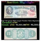 ***Major Highlight*** 1869 "Rainbow Note" $2 Large