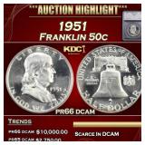 ***Major Highlight*** 1951 Proof Franklin Half Dol