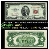 **Star Note** 1953 $2 Red Seal United States Note