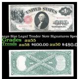 1917 $1 Large Size Legal Tender Note Grades Choice