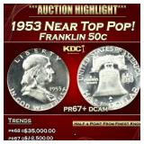 ***Major Highlight*** 1953 Proof Franklin Half Dol