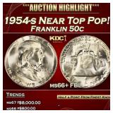 ***Major Highlight*** 1954-s Franklin Half Dollar