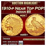 ***Major Highlight*** 1910-p Gold Indian Half Eagl