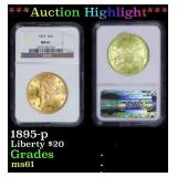 ***Major Highlight*** 1895-p Gold Liberty Double E