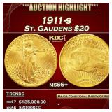 ***Major Highlight*** 1911-s Gold St. Gaudens Doub