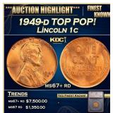 ***Major Highlight*** 1949-d Lincoln Cent TOP POP!