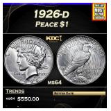1926-d Peace Dollar $1 Grades Choice Unc