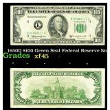 1950D $100 Green Seal Federal Reserve Note Grades