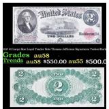 1917 $2 Large Size Legal Tender Note Thomas Jeffer