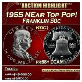 ***Major Highlight*** 1955 Proof Franklin Half Dol