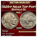 ***Major Highlight*** 1929-p Buffalo Nickel Near T