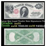 1917 $1 Large Size Legal Tender Note Grades Choice