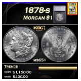 1878-s Morgan Dollar $1 ms65+ SEGS