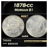 1878-cc Morgan Dollar $1 Grades Choice Unc