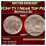 ***Major Highlight*** 1913-p Ty I Buffalo Nickel N