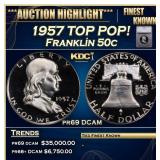 ***Major Highlight*** 1957 Proof Franklin Half Dol