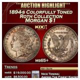***Major Highlight*** 1894-s Morgan Dollar Colorfu