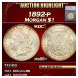 ***Major Highlight*** 1892-p Morgan Dollar $1 ms65