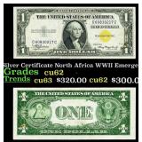 1935A $1 Silver Certificate North Africa WWII Emer