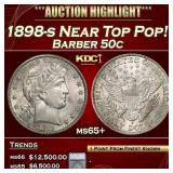 ***Major Highlight*** 1898-s Barber Half Dollars N
