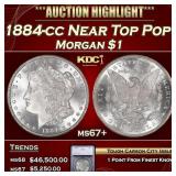 ***Major Highlight*** 1884-cc Morgan Dollar Near T