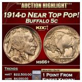 ***Major Highlight*** 1914-d Buffalo Nickel Near T