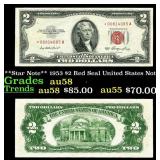 **Star Note** 1953 $2 Red Seal United States Note