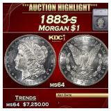 ***Major Highlight*** 1883-s Morgan Dollar $1 ms64