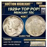***Major Highlight*** 1929-p Mercury Dime TOP POP!