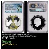 2017-p Star Trek SPOCK Mirror Mirror 1oz Silver $1