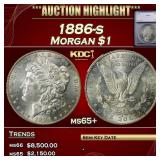 ***Major Highlight*** 1886-s Morgan Dollar $1 ms65
