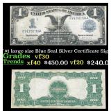 1899 "Black Eagle" $1 large size Blue Seal Silver
