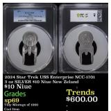 2024 Star Trek USS Enterprise NCC-1701 3 oz SILVER