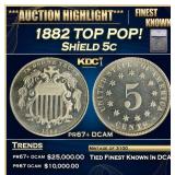 ***Major Highlight*** 1882 Proof Shield Nickel TOP