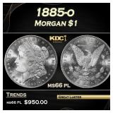 1885-o Morgan Dollar $1 Grades GEM+ UNC PL