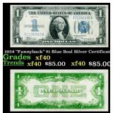 1934 "Funnyback" $1 Blue Seal Silver Certificate G