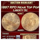 ***Major Highlight*** 1897 Liberty Nickel RPD Near