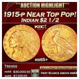 ***Major Highlight*** 1915-p Gold Indian Quarter E