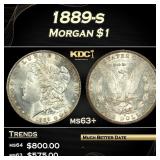 1889-s Morgan Dollar $1 Grades Select+ Unc