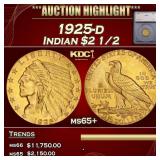 ***Major Highlight*** 1925-d Gold Indian Quarter E