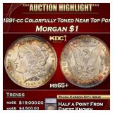***Major Highlight*** 1891-cc Morgan Dollar Colorf